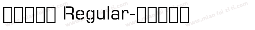 霓虹英文体 Regular字体转换